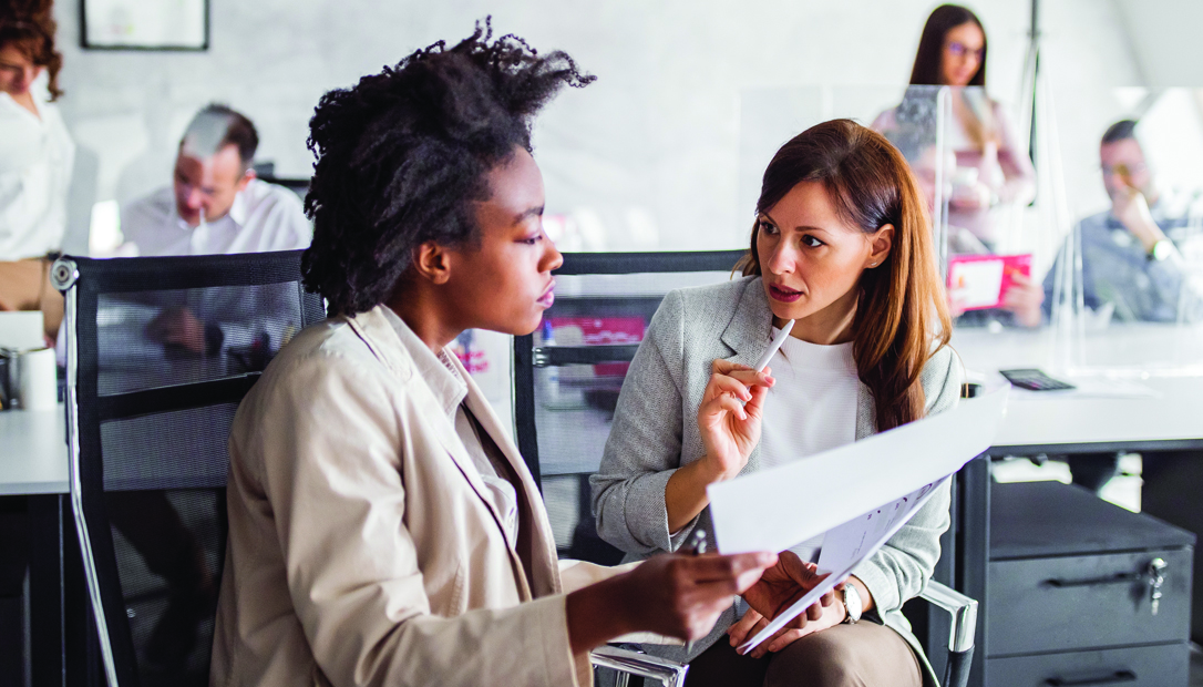 Two Colleagues Talking